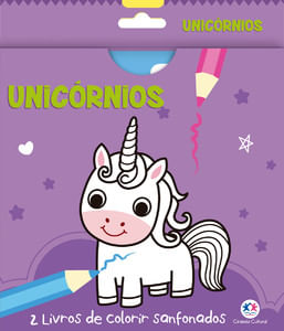 Unicórnios - 2 livros de colorir sanfonados
