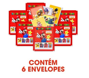 BLISTER CARTELA + 6 ENV SUPER MARIO STK