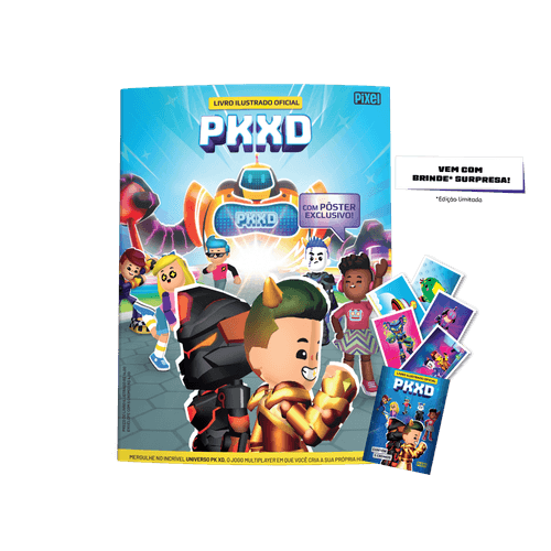 Kit Livro ilustrado oficial PK XD + 10 envelopes + Brinde