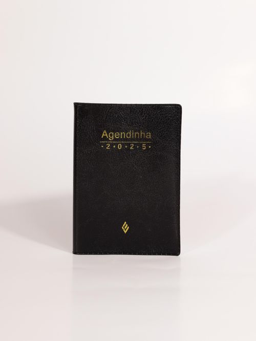 Agenda simples 2025 - preta