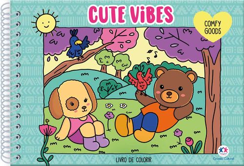 Cute Vibes - Livro de Colorir