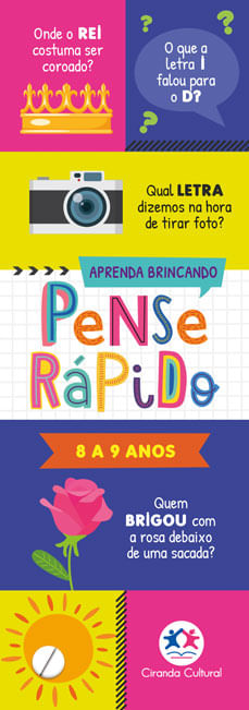 Pense rápido - 8 a 9 anos