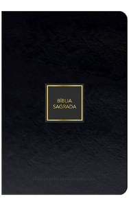 Bíblia Sagrada NVT - Luxo - Preto e dourado