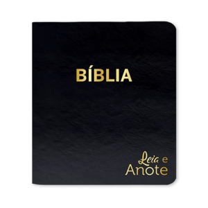 Bíblia Sagrada NVI - Leia e anote - Luxo - Preta dourada