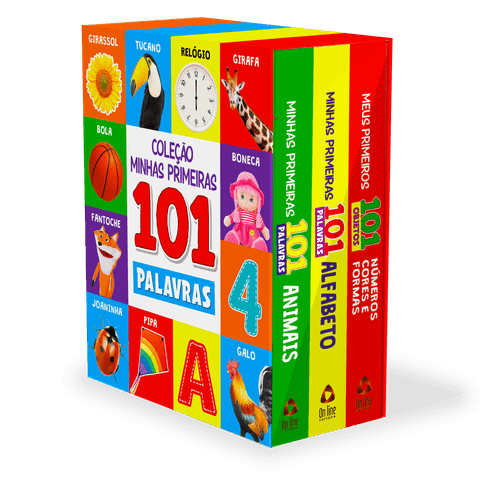 Coleção Minhas Primeiras 101 Palavras - Box com 3 Livrinhos