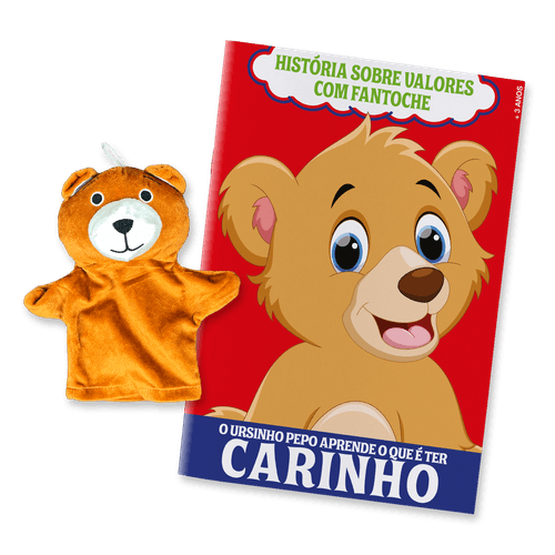 História sobre Valores com Fantoche – Urso
