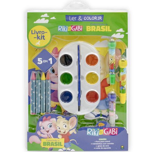 Ler & colorir: Riki & Gabi - Volta ao mundo