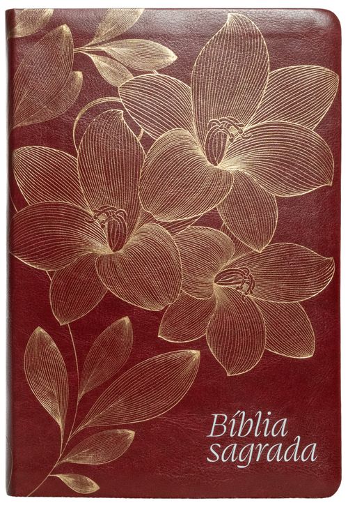 Bíblia NVI, Letra Gigante, Capa luxo vinho, Leitura Perfeita