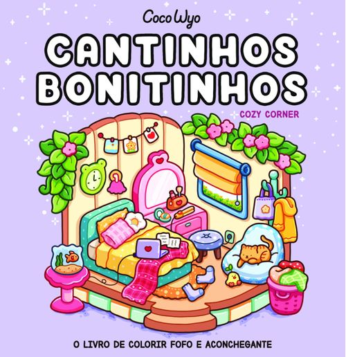 Cantinhos bonitinhos (Cozy Corner) – livro de colorir Coco Wyo