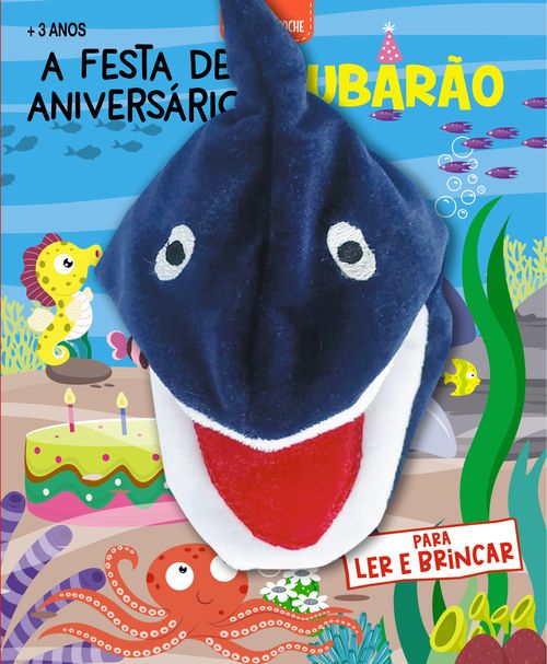 Livro Fantoche - Festa de Aniversário do Tubarão