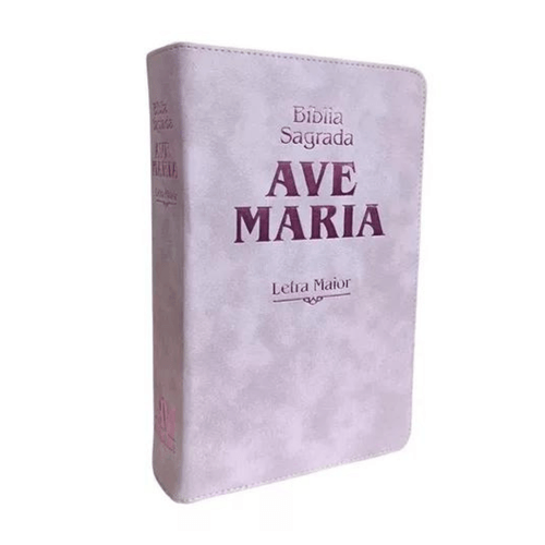 Bíblia Letra Maior Zíper Strike - Rosa