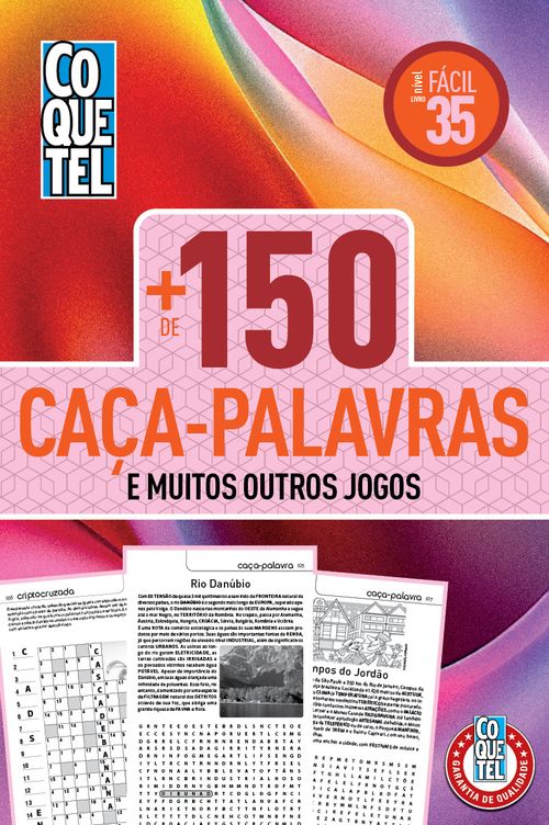 Livro Coquetel + 150 Caça-Palavras 35