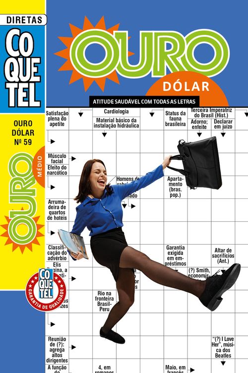 Palavras-Cruzadas Diretas Coquetel Ouro Dólar 59