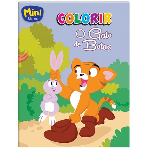Mini - Colorir: Gato de Botas, O