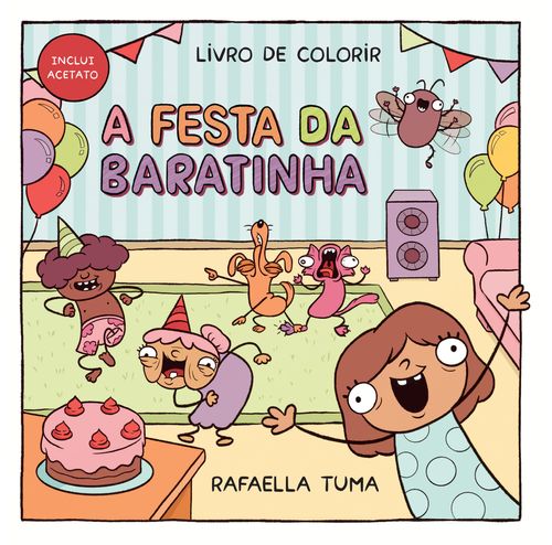 A festa da Baratinha – Livro de colorir