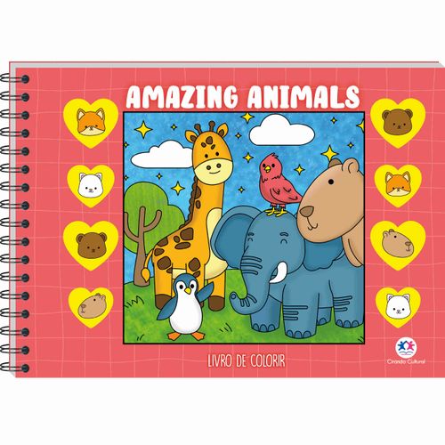 Amazing Animals - Livro de Colorir