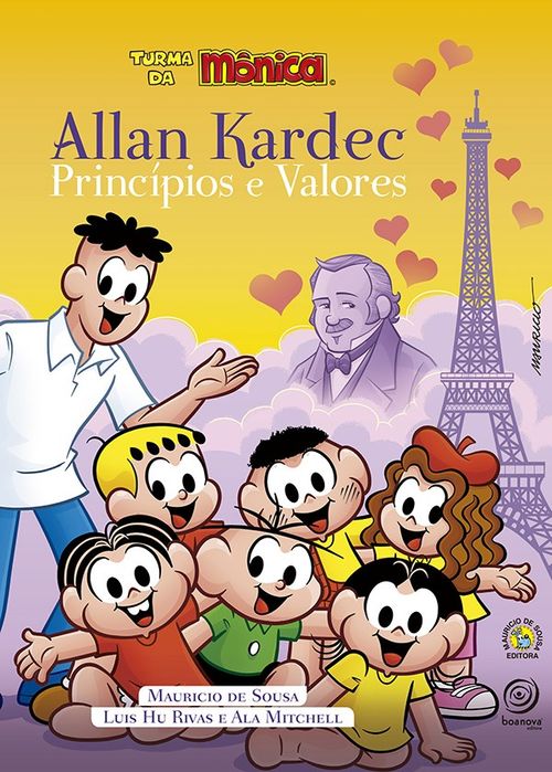 Allan Kardec princípios e valores - Turma da Mônica