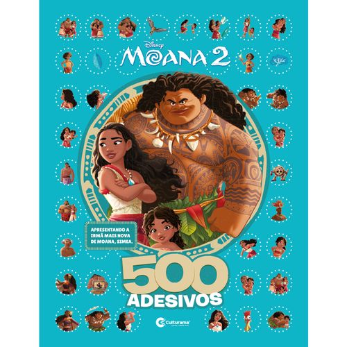 500 adesivos Moana 2