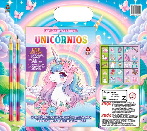Unicórnios Brincadeira de Colorir