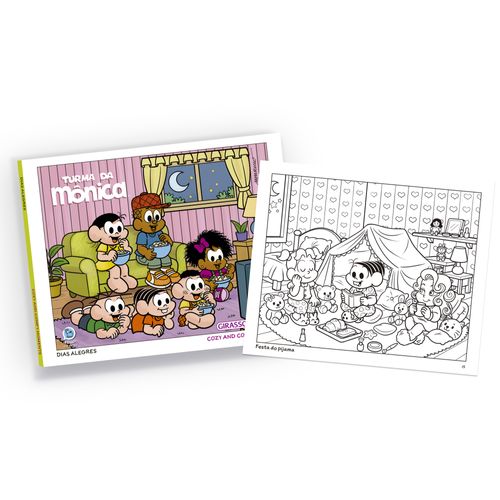 Turma da Mônica - Dias Alegres: Cozy and Comfy Moments - Livro de colorir