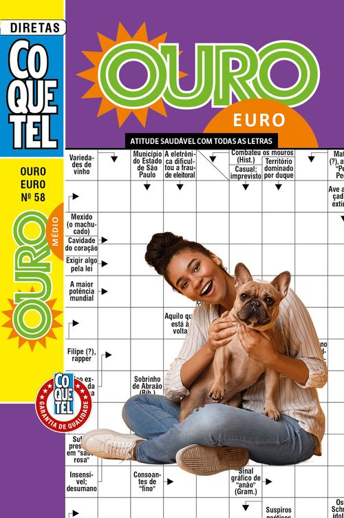 Palavras-Cruzadas Diretas Coquetel Ouro Euro 58
