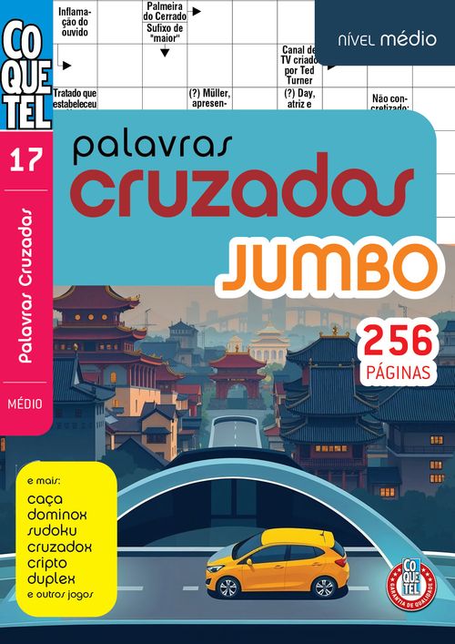 Livro Coquetel Palavras-Cruzadas Jumbo Ed. 17