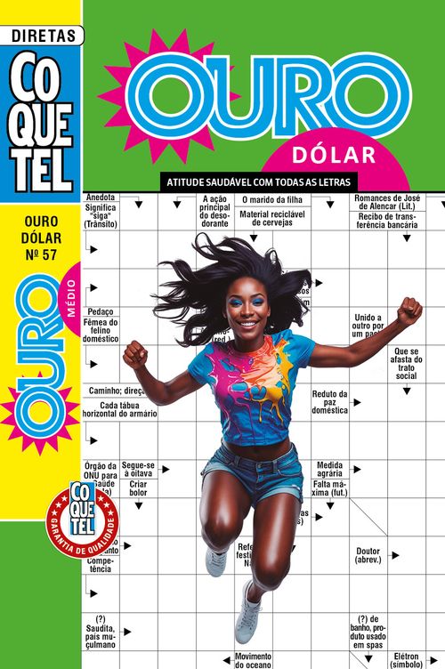 Palavras-Cruzadas Diretas Coquetel Ouro Dólar 57