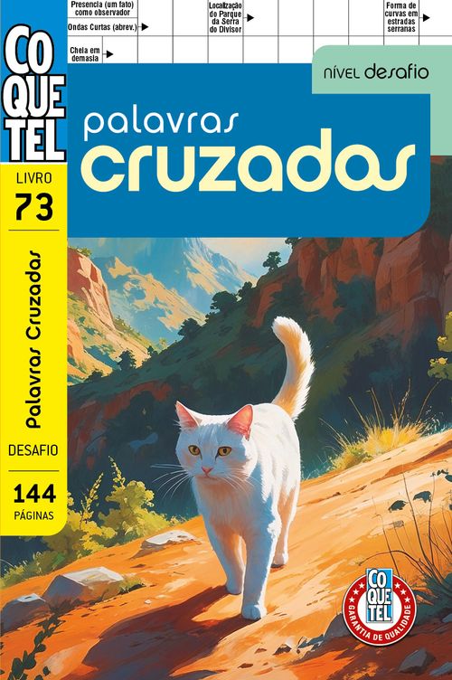 Livro Coquetel Palavras-Cruzadas Desafio 73