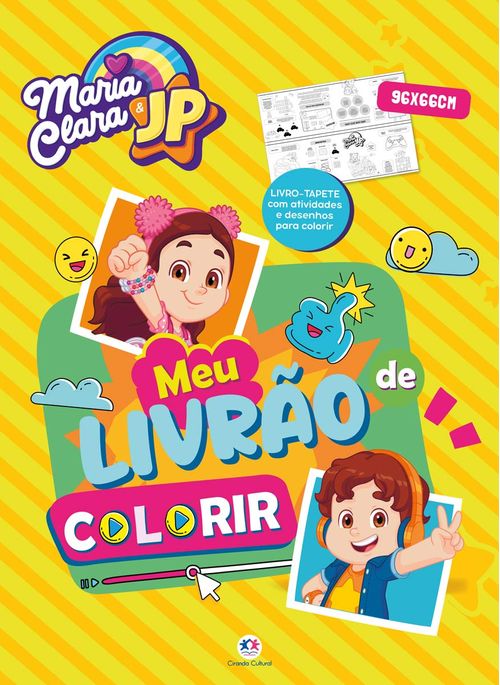 Maria Clara e JP - Meu livrão de colorir