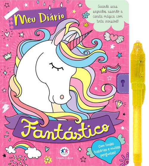 Meu livro diário fantástico - Com caneta especial
