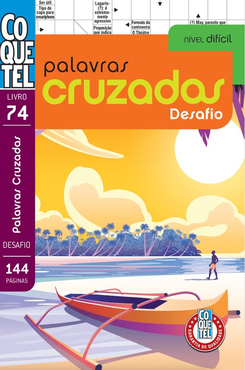 Livro Coquetel Palavras-Cruzadas Desafio 74