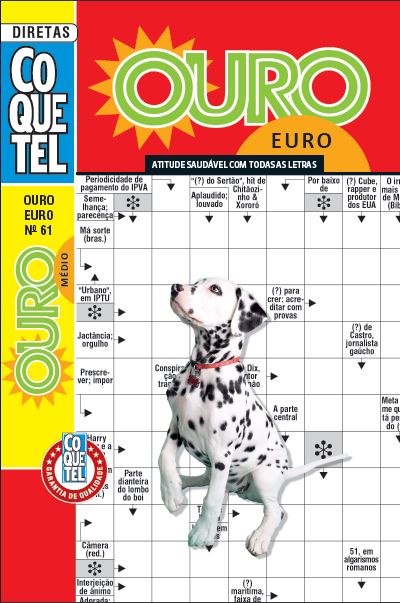 Palavras-Cruzadas Diretas Coquetel Ouro Euro 61