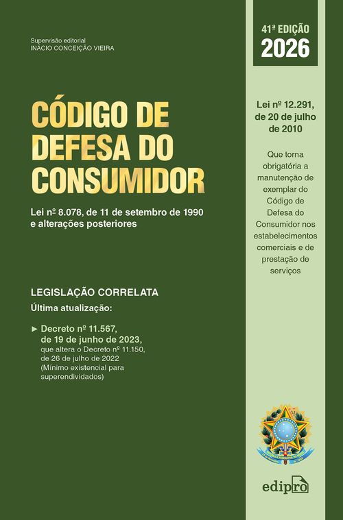 Código de Defesa do Consumidor 2026: Lei nº 8.078, de 11 de setembro de 1990