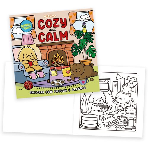 Sunny Vibes: Cozy and Calm - Colorir com Fofura e Alegria - Livro de colorir