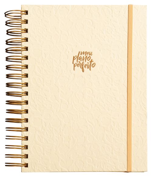 Meu plano perfeito, planner sem data, capa creme | Planner 2026