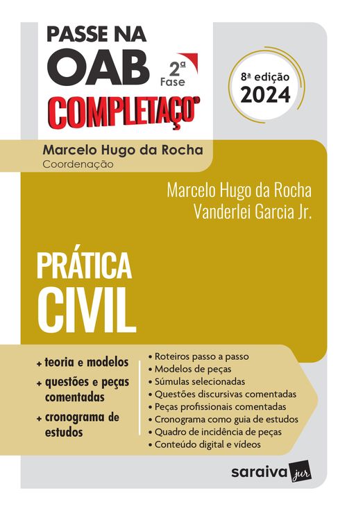 Passe na OAB 2ª Fase - Completaço - Prática Civil - 8ª Edição 2024