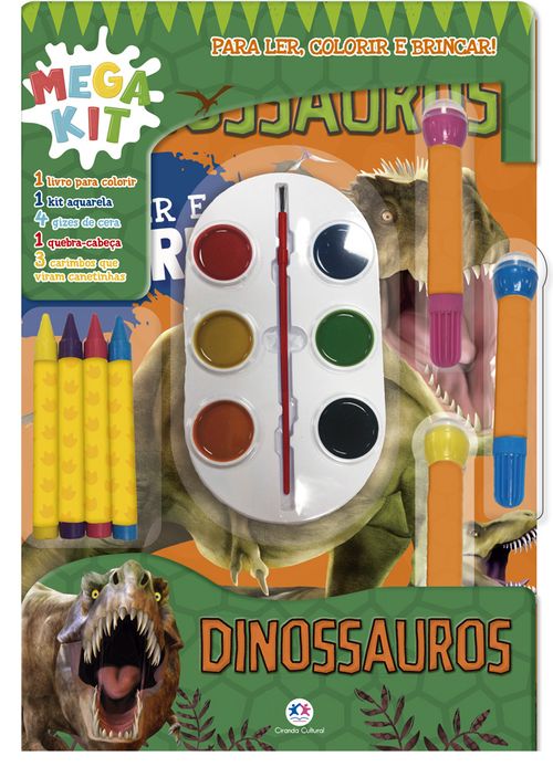 Dinossauros - Ler, Colorir e Brincar