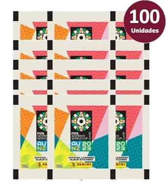 Kit com 100 Envelopes De Figurinhas Da Copa Do Mundo Fifa Feminina