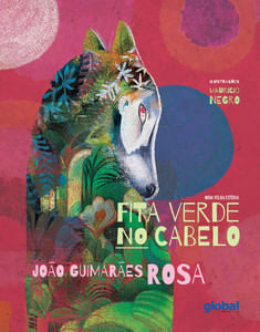 Fita verde no cabelo