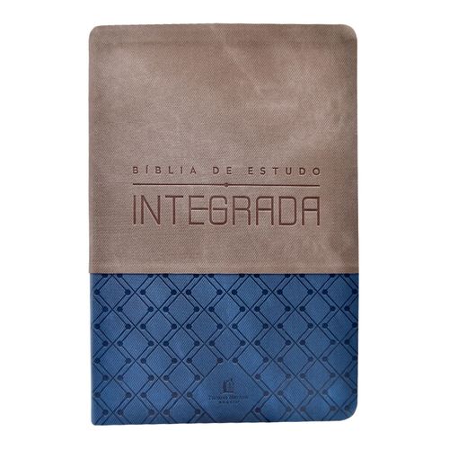 Bíblia de estudo Integrada, NVI, Capa luxo, Azul e Grafite – Uma perspectiva em ordem cronológica das Escrituras