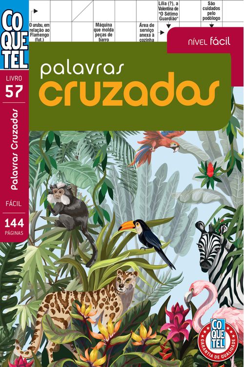 Livro Coquetel Palavras Cruzadas Fácil 57