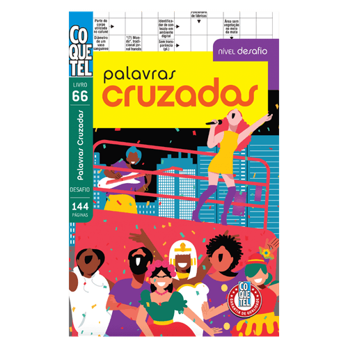 Livro Coquetel Palavras Cruzadas Desafio 66