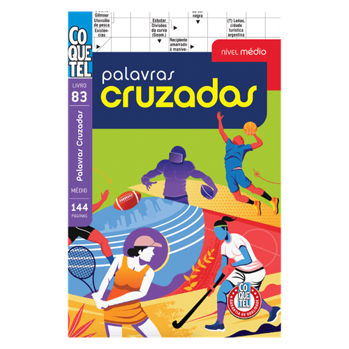 Livro Coquetel Palavras Cruzadas nível médio 86