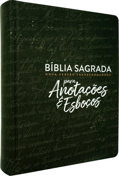 Bíblia Sagrada Nova Versão Transformadora: Para anotações e esboços - Preta