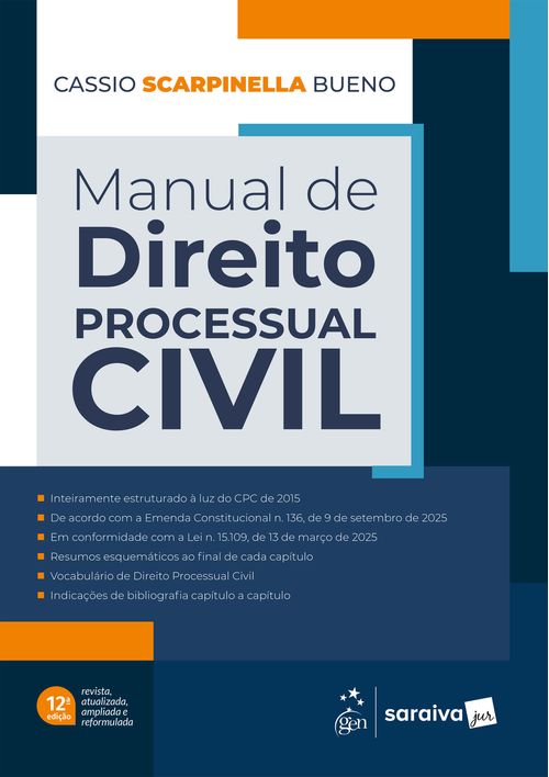 Manual de Direito Processual Civil - 12ª Edição 2026