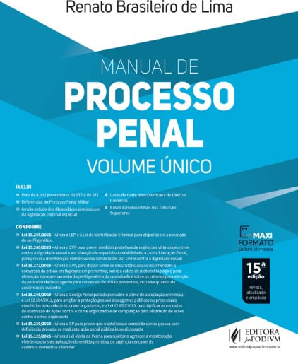 Manual de Processo Penal - Volume Único (2026)